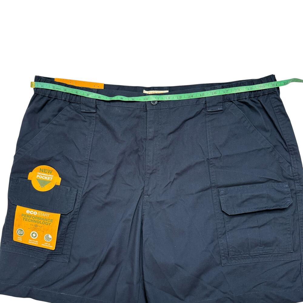 SAVANE *NEW* Hiking Shorts in Navy Blue Size 44 Mens Cotton Blend Cargo Pockets - Picture 6 of 8